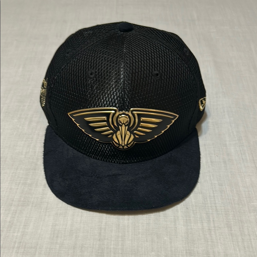 New Orleans Pelicans New Era 9fifty Court Collection Black and Gold Cap